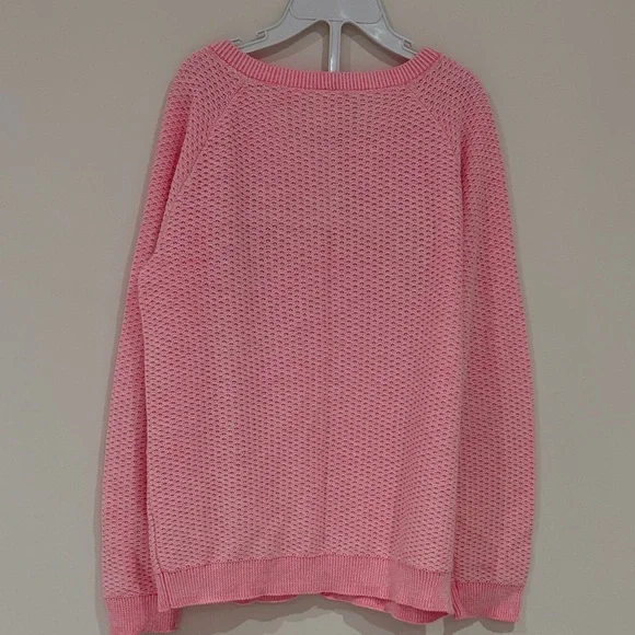 Pink Girl’s Button-Front Knit Cardigan - Picture 3 of 5
